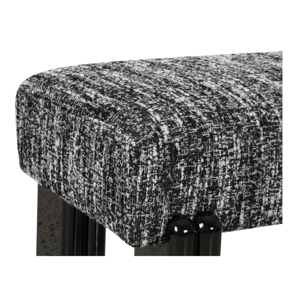Priya Bench Black, Benche by Moe's Home, 55.9" width x 16.5" height x 20.5" depth View 4