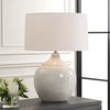 Dribble White Glaze Table Lamp thumbnail 1