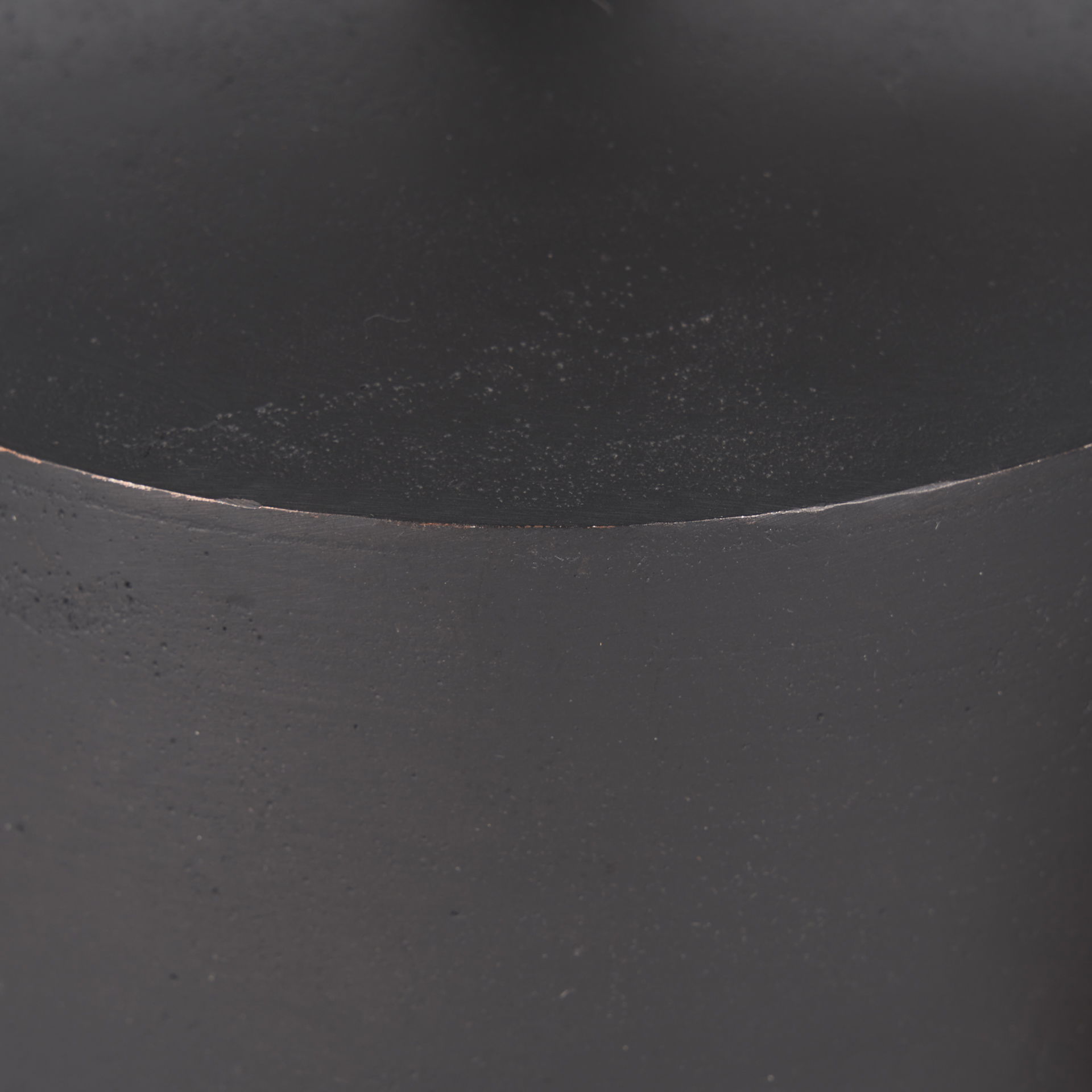 Quincy Large Matte Black Metal Decorative Bell Object large image 