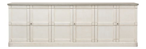 Luciana Wood Drs Buffet,112",St.Wht,Grey