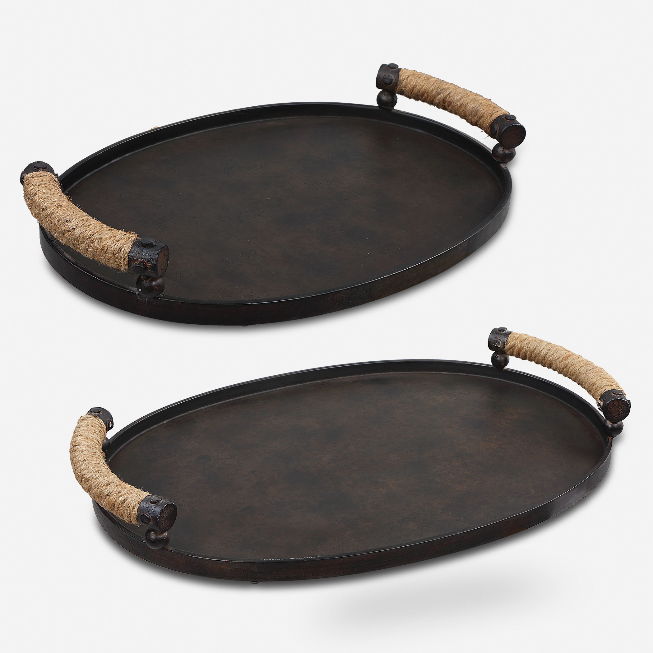 Viggo Bronze Trays, Set/2 large image 