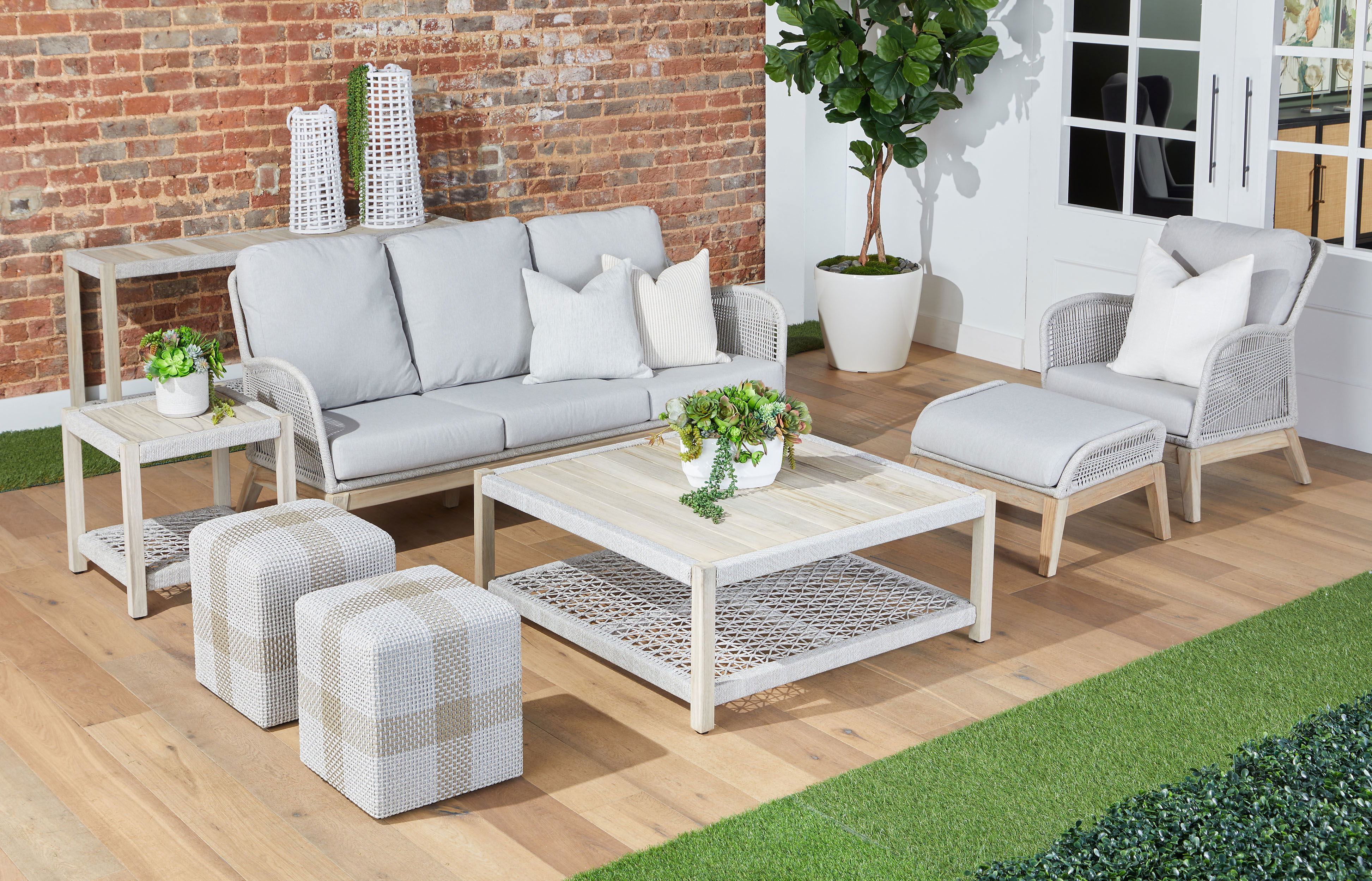 Wrap Outdoor End Table large image 