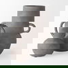 Armani 10.4H Brown-Gray Double Ear Ceramic Vase, by Mercana, 8.07" length x 6.3" width x 10.43" height thumbnail 11