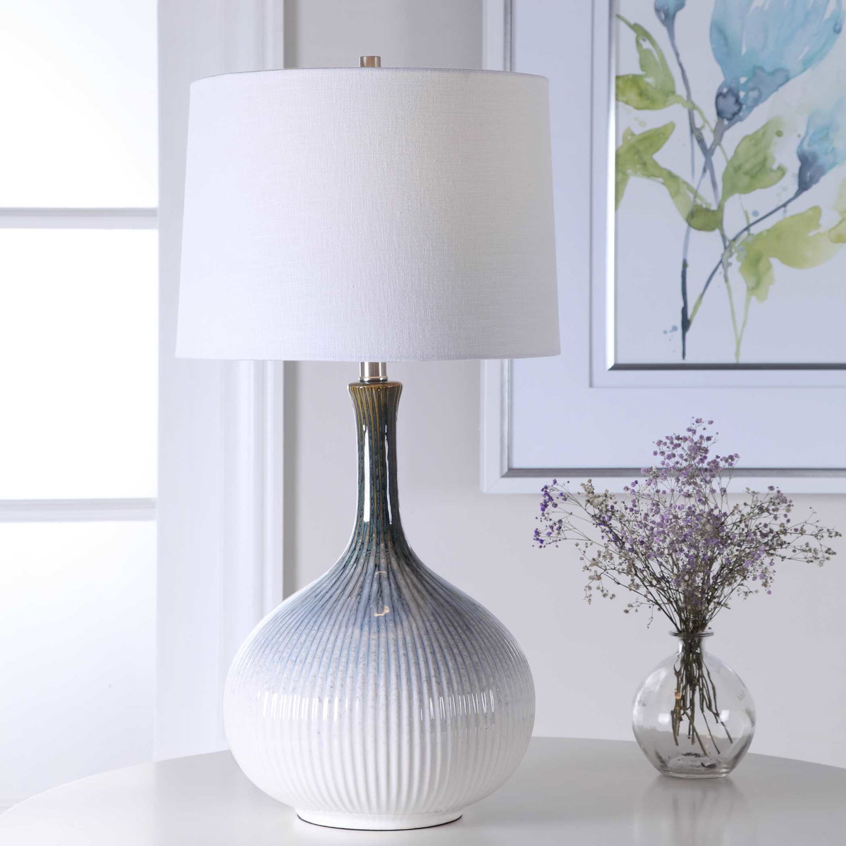 Eichler Mid-Century Table Lamp, by Uttermost, 1'2" width x 2'4" height x 1'2" depth View 2