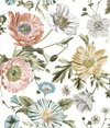 Vintage Poppy Pink Peel & Stick Wallpaper, by York Wall, 18' length x 1'8.5" width x 0.02" depth thumbnail