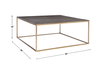 Trebon Modern Coffee Table, by Uttermost, 38" width x 16" height x 38" depth thumbnail 3