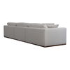 Rue Lounge Modular Sectional Off White, Sectional Sofa by Moe's Home, 136.2" width x 23.6" height x 81.8" depth thumbnail 3