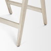 Tabitha 26.75' Seat Height Beige Fabric/Rattan Seat Blonde Wood Frame Counter Stool, Counter & Bar Stool by Mercana, 23.25" length x 22" width x 36.75" height thumbnail 11