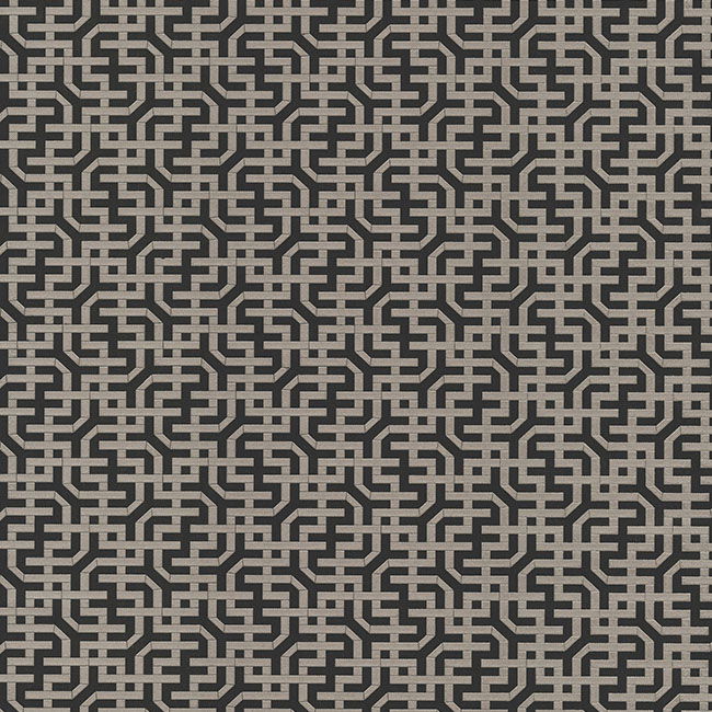 Dynastic Lattice Black Wallpaper large image 