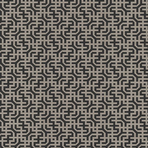 Dynastic Lattice Black Wallpaper