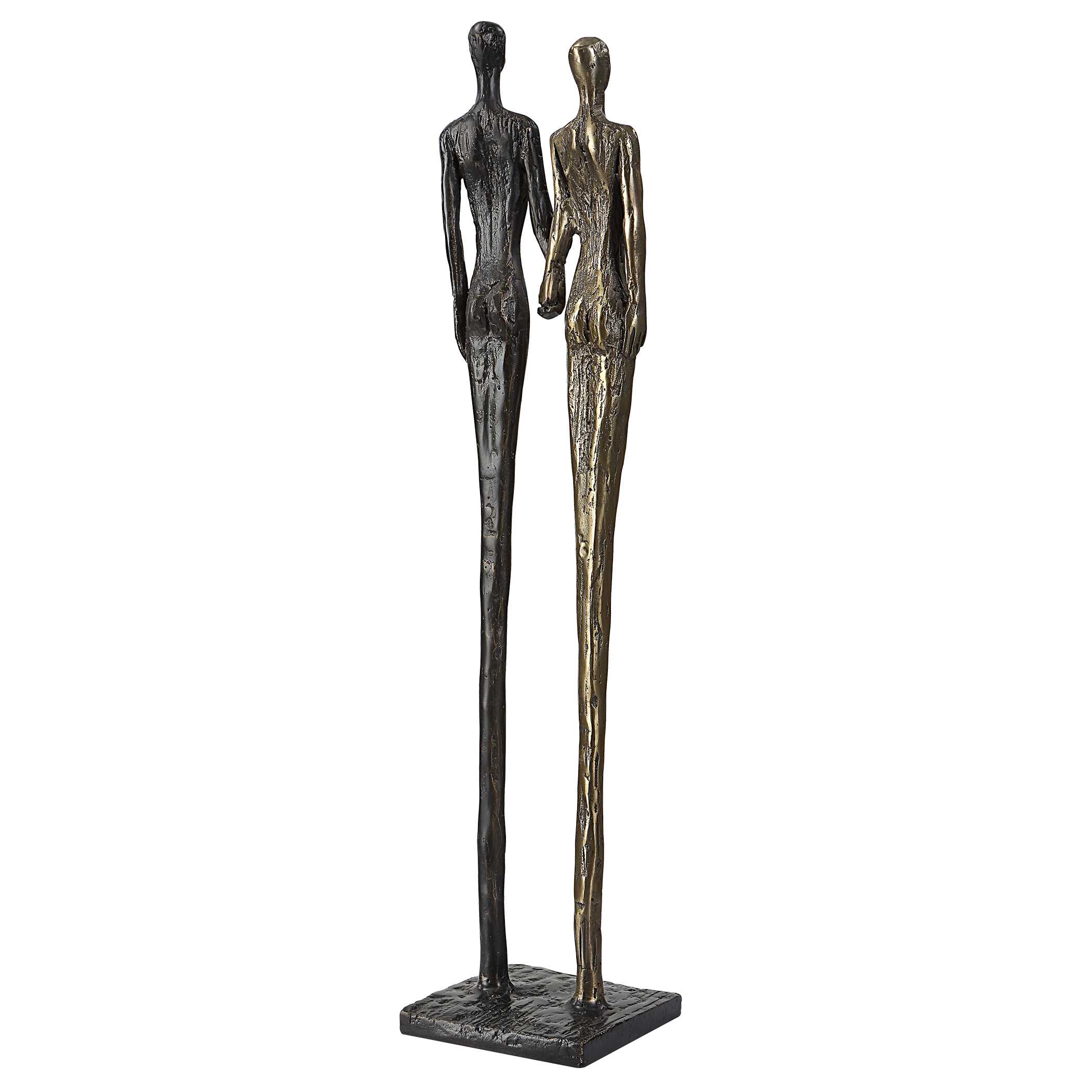 Two's Company Cast Iron Sculpture large image 