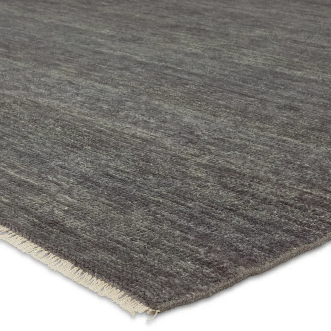 Jaipur Living Origin SAG10 Handknotted Solid Dark Gray Area Rug (6'x9') large image 