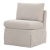 Fable Slipcover Dining Slipper Chair Beige thumbnail 2