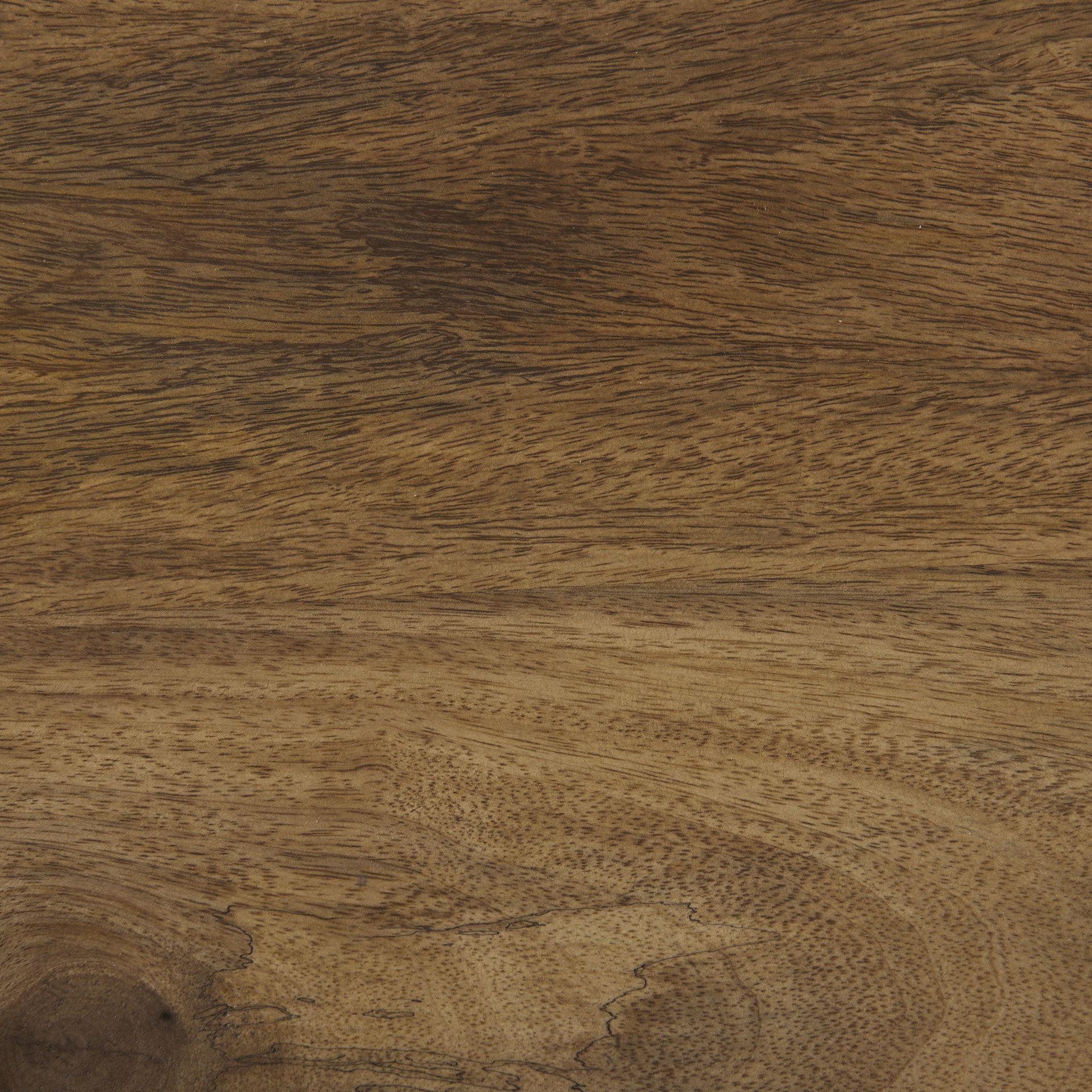 Marquisa (Set of 2)  Light Brown Wood with Black Metal Base Nesting Side Tables, Side & End Table by Mercana, 22.5" length x 22.5" width x 20.8" height View 6