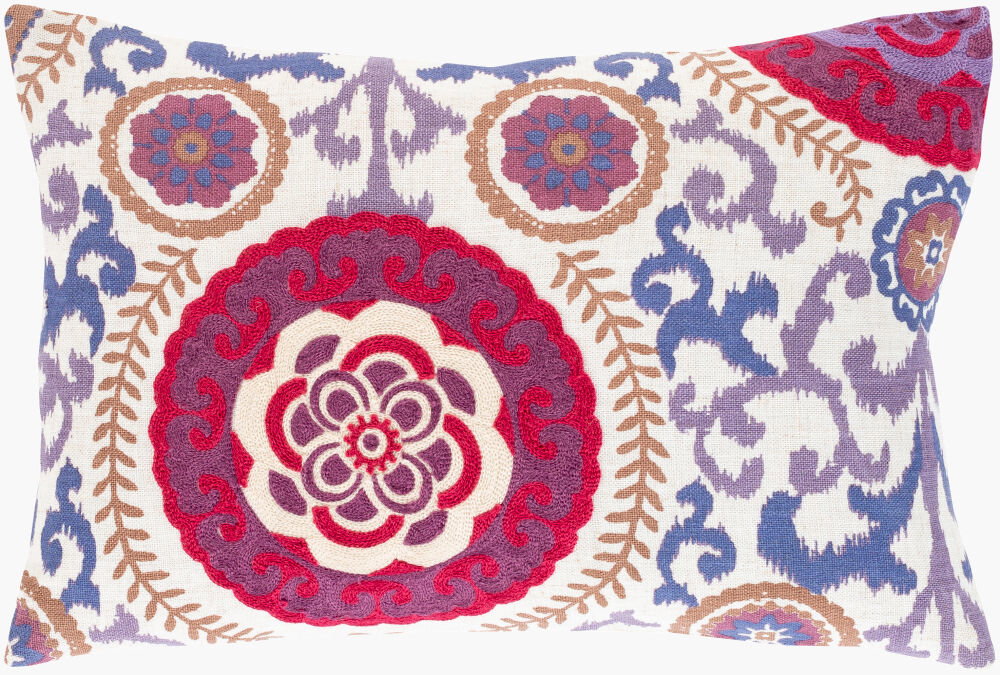 Termez Lumbar Pillow, Decorative Pillow by Surya, 14" length x 20" width
