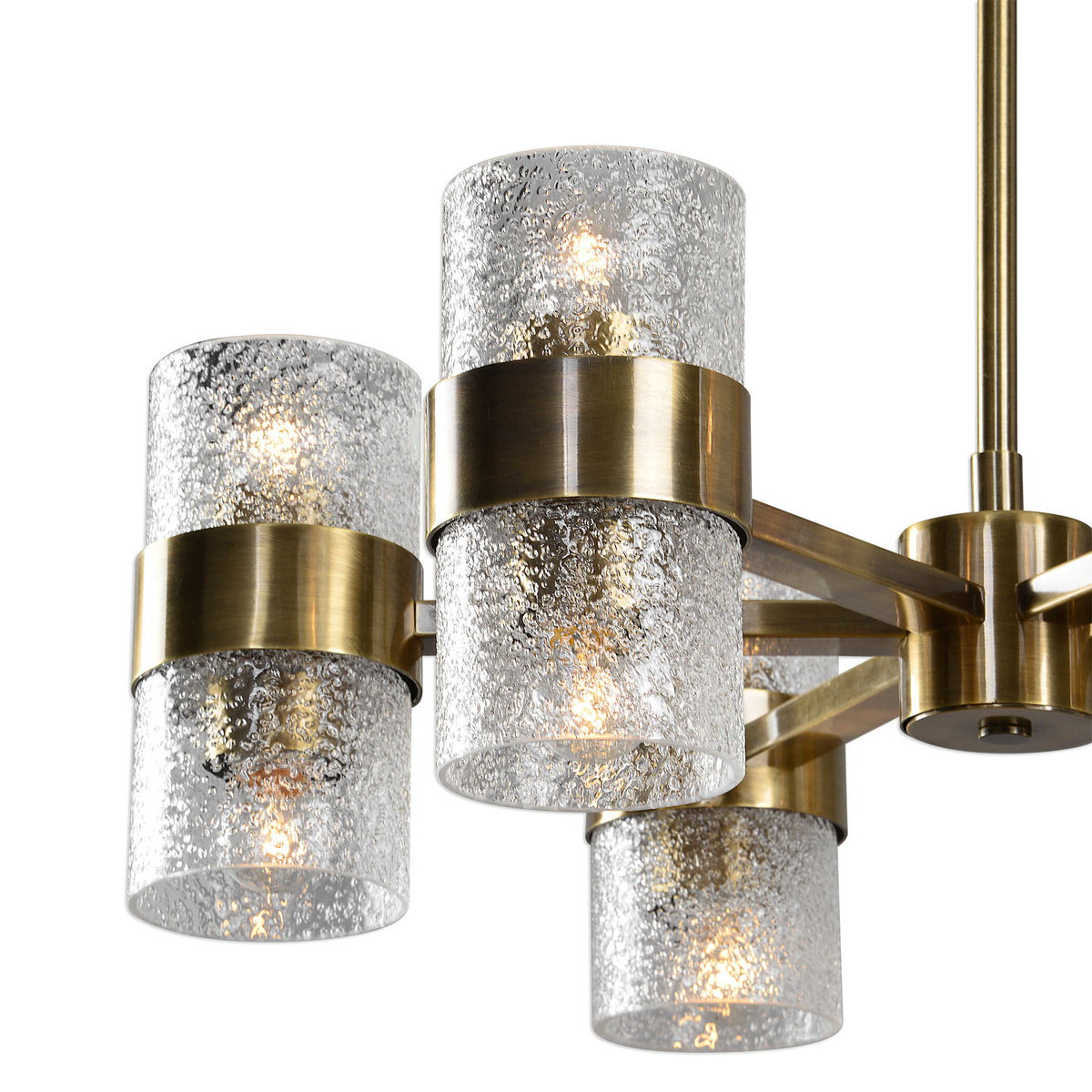 Marinot 12Lt. Chandelier, by Uttermost, 26" width x 9" height x 26" diameter x 26" depth View 4