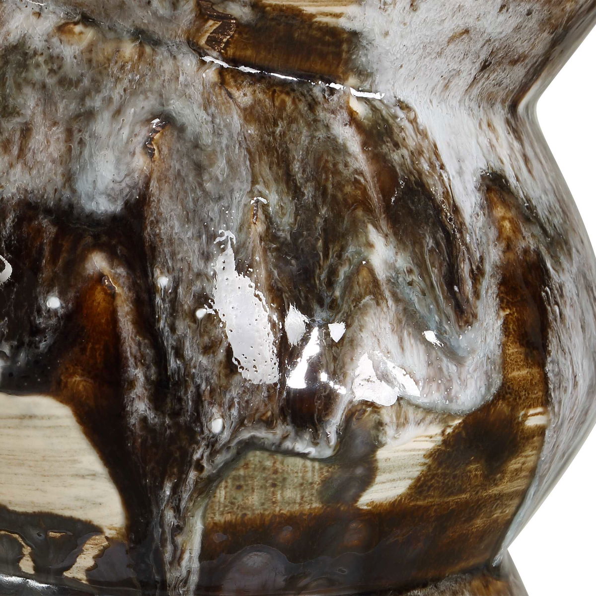 Cuoco Mottled Brown Table Lamp, by Uttermost, 18" width x 31.75" height x 18" depth View 6