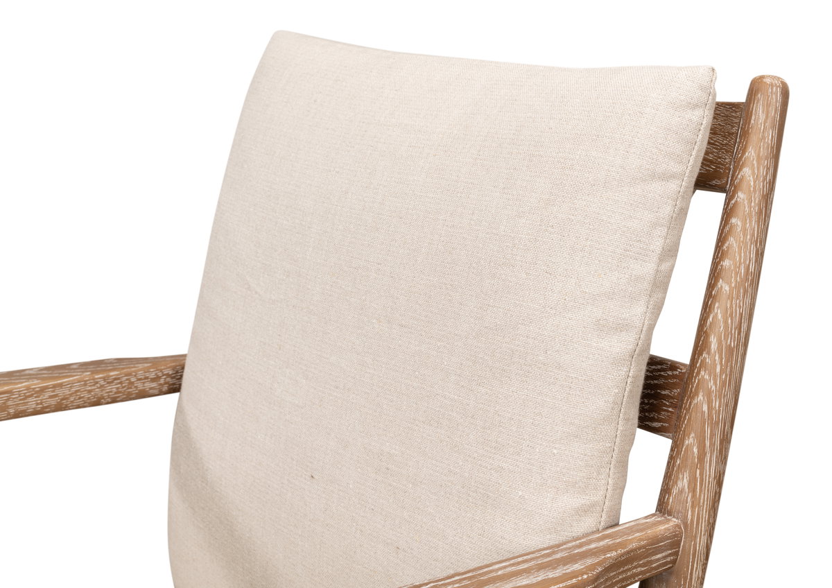 Tugen Armchair, by Sarreid, 2'2" length x 1'10" width x 3' height View 6