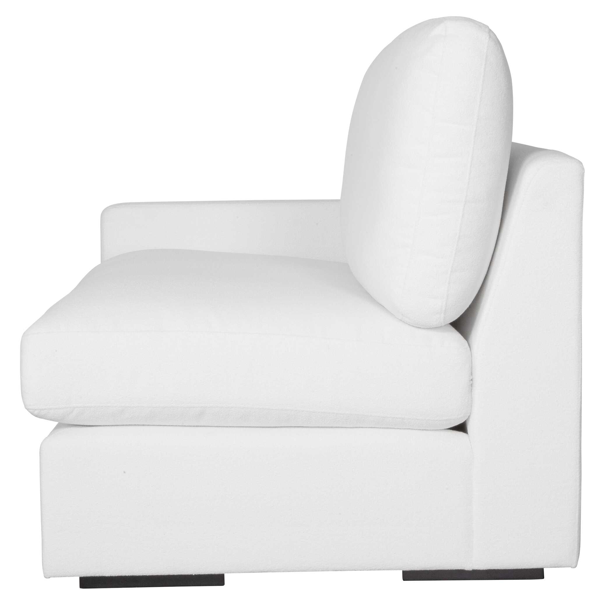 Refuge Arctic White Left Arm Facing Sofa, Furniture by Uttermost, 43.25" width x 30" height x 37.5" depth View 8