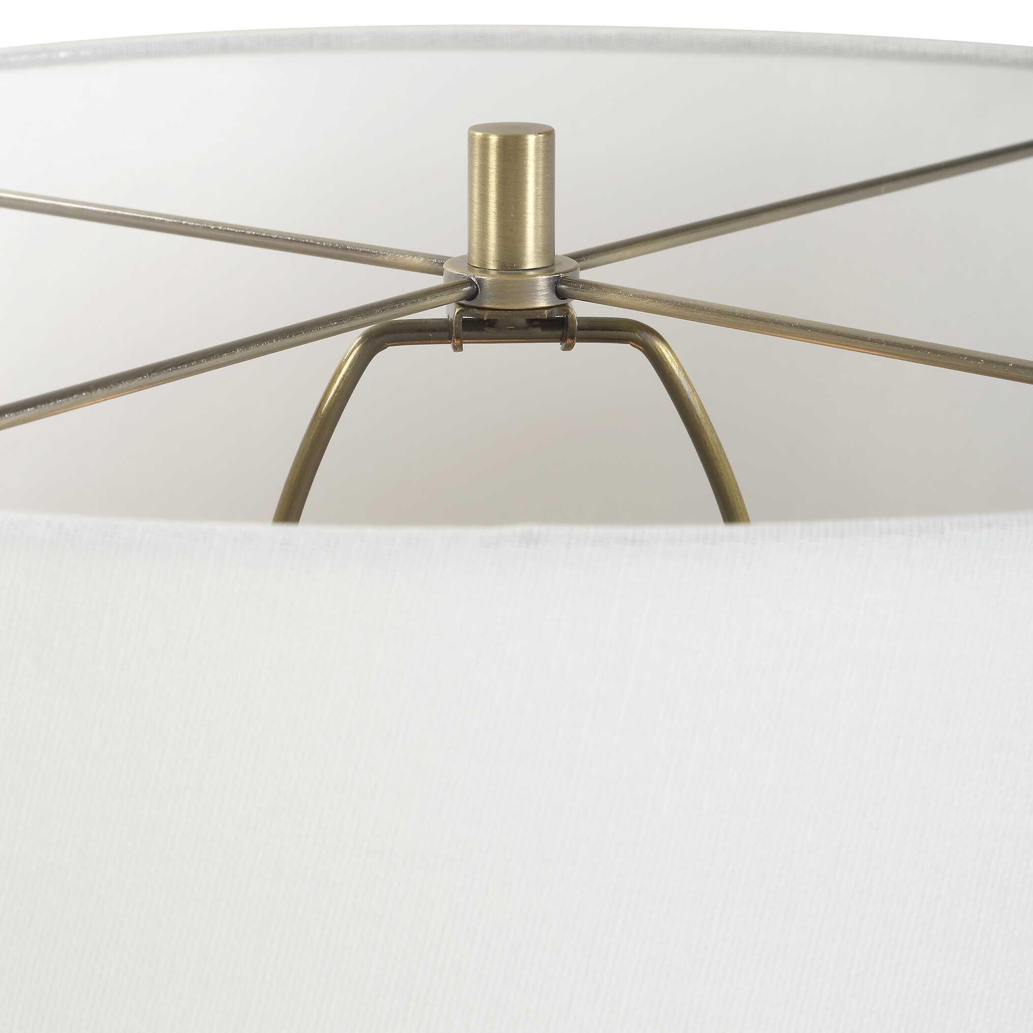 Nocturne Aged Black Table Lamp large image 