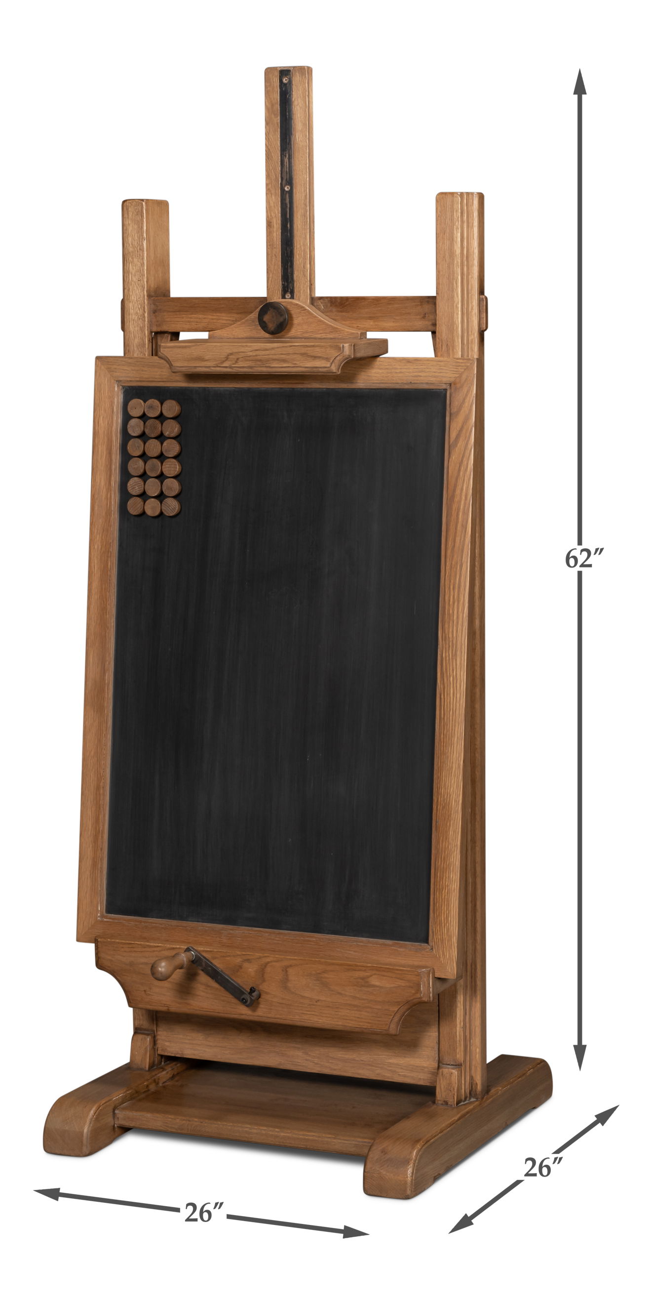 Haagen Adjustable Blackboard Easel large image 