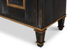 Louis Xvi Buffet Powder Black W/Gold, by Sarreid, 1'6" length x 5' width x 2'10" height thumbnail 7