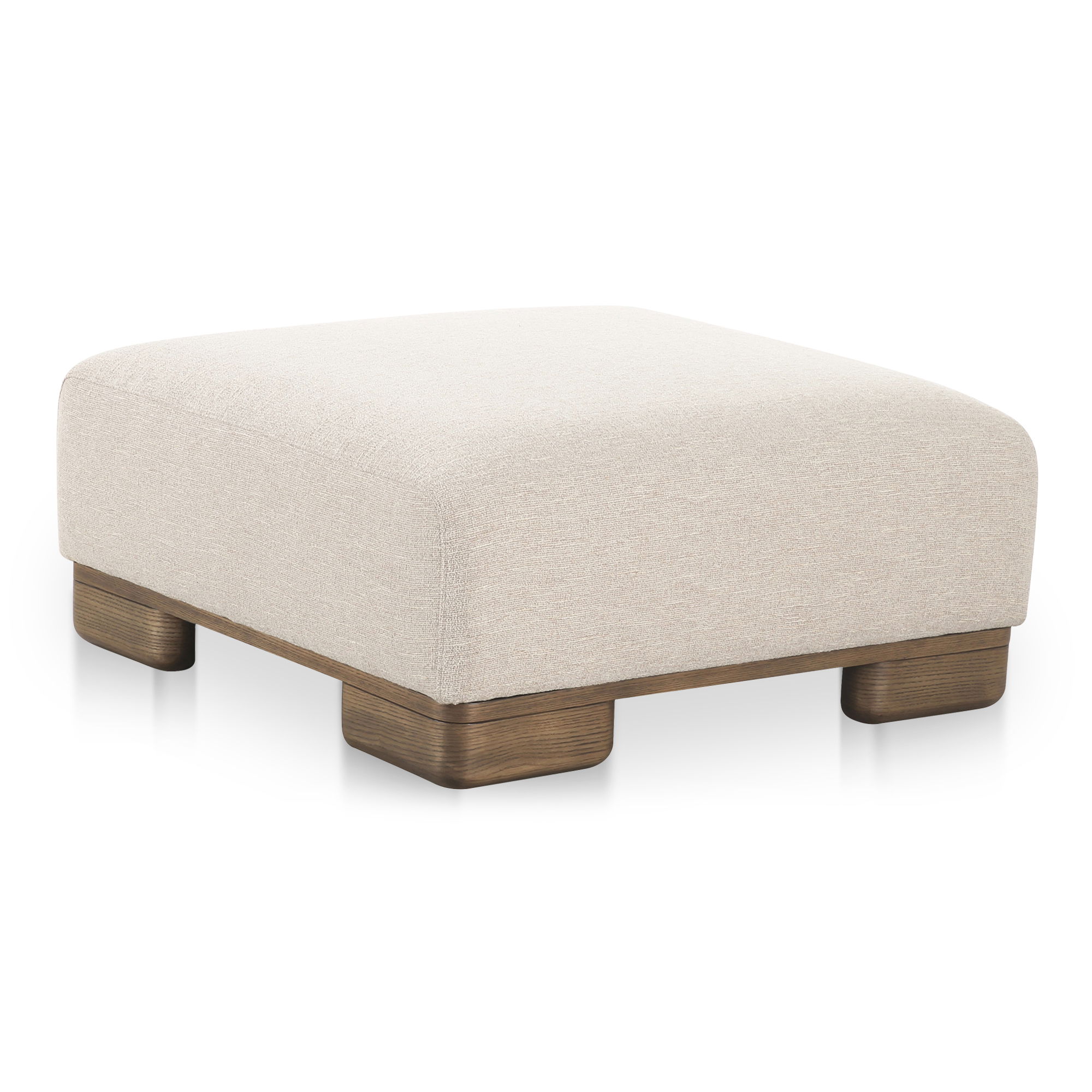 June Ottoman Oatmeal, by Moe's Home, 35" width x 16.5" height x 35" depth View 2