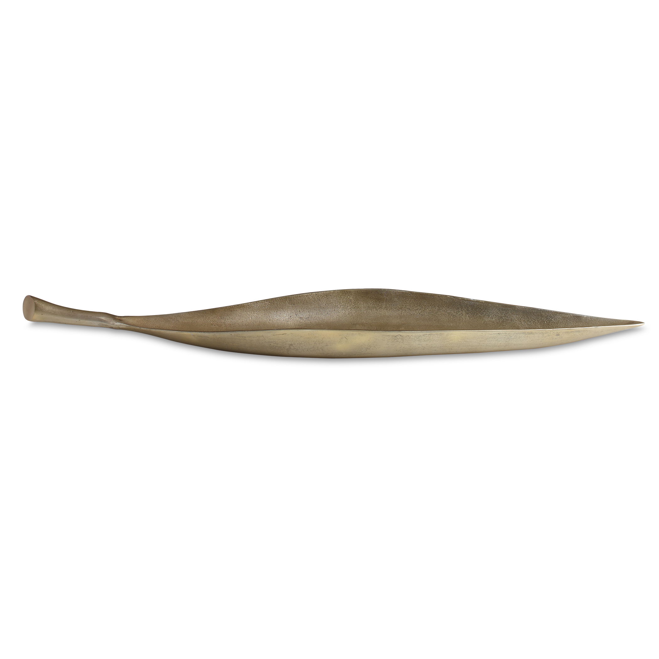 Botanica Aged Brass Bowl, Decorative by Uttermost, 43" width x 4" height x 9.5" depth View 1
