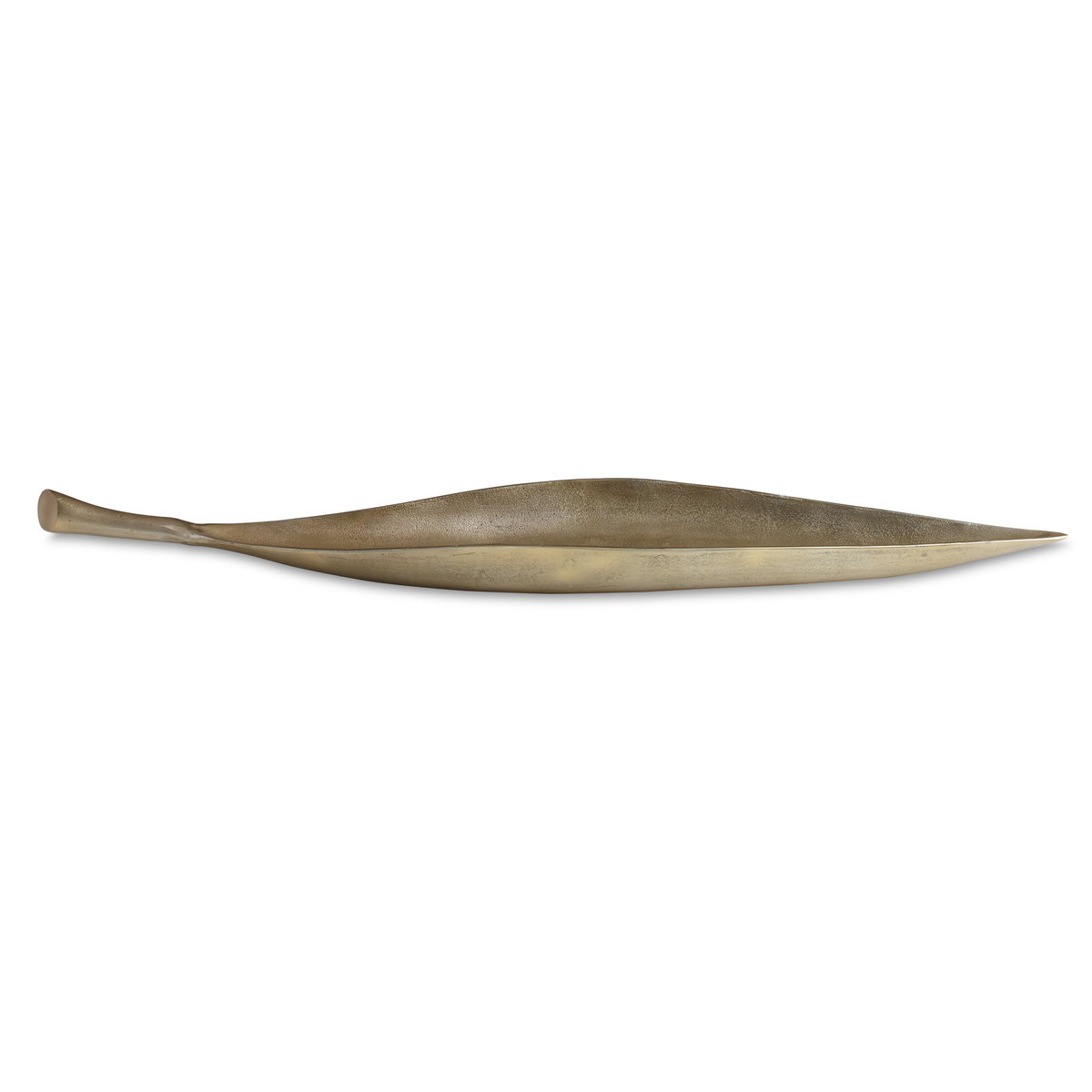 Botanica Aged Brass Bowl, Decorative by Uttermost, 43" width x 4" height x 9.5" depth View 1