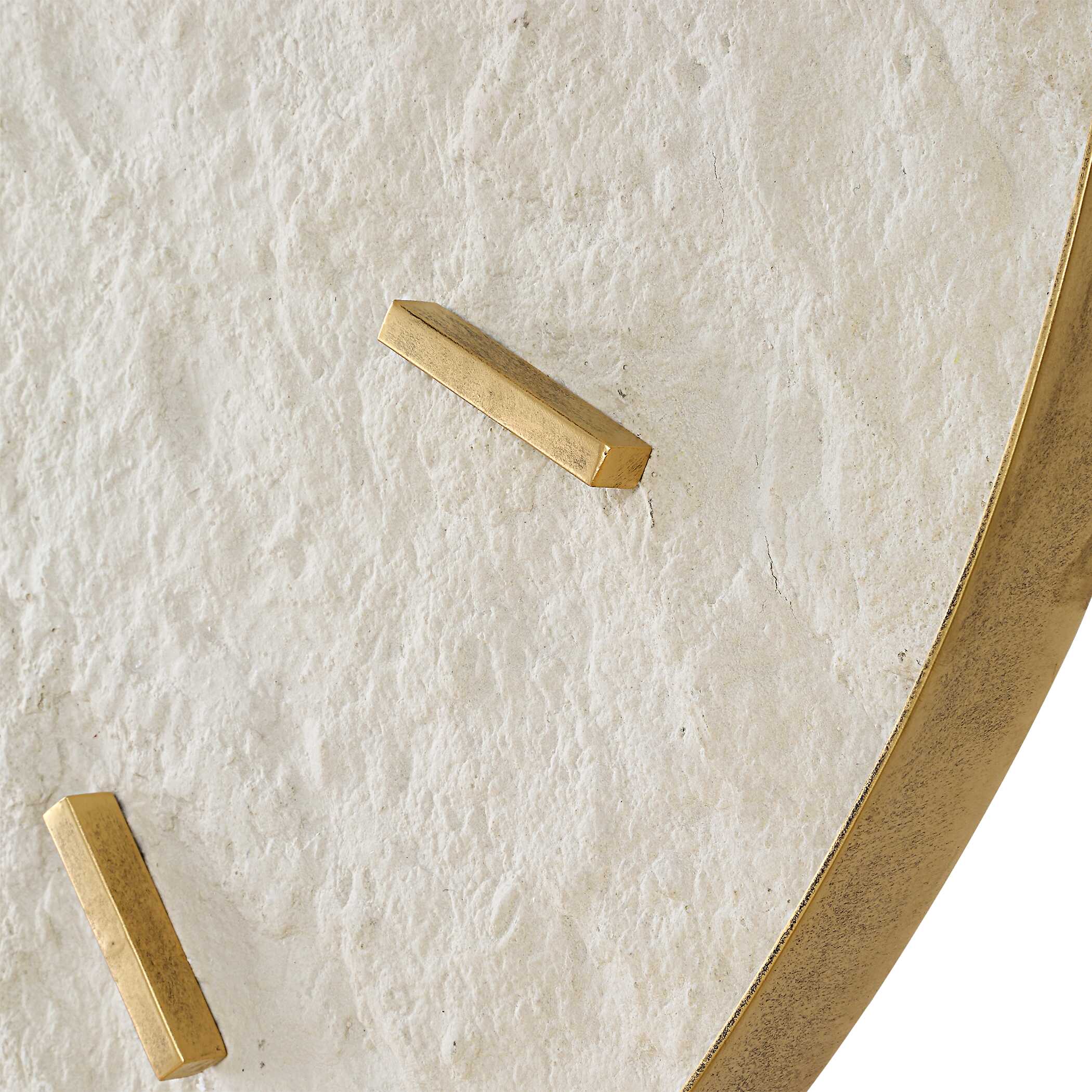 Stone Serenity Wall Clock, by Uttermost, 35.37" width x 35.37" height x 2.12" depth View 6