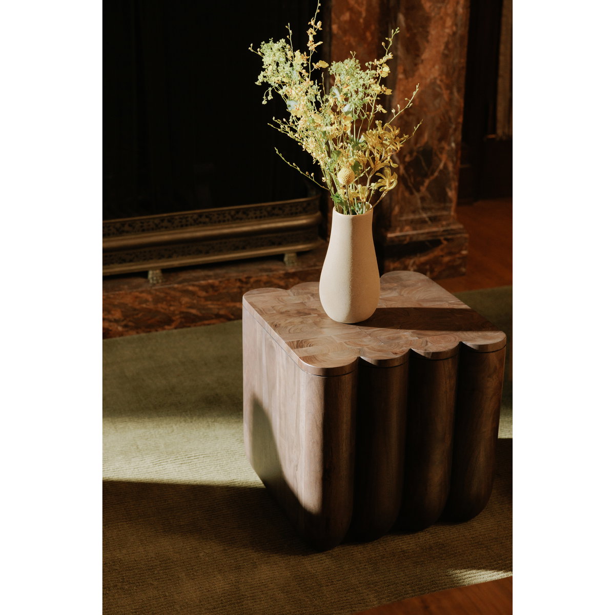 Punyo Punyo Accent Table Espresso Brown, Side & End Table by Moe's Home, 18" width x 18" height x 18" depth View 6