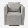 Corben Gray Swivel Chair, Accent Chair by Uttermost, 30" width x 30" height x 30" depth thumbnail 1