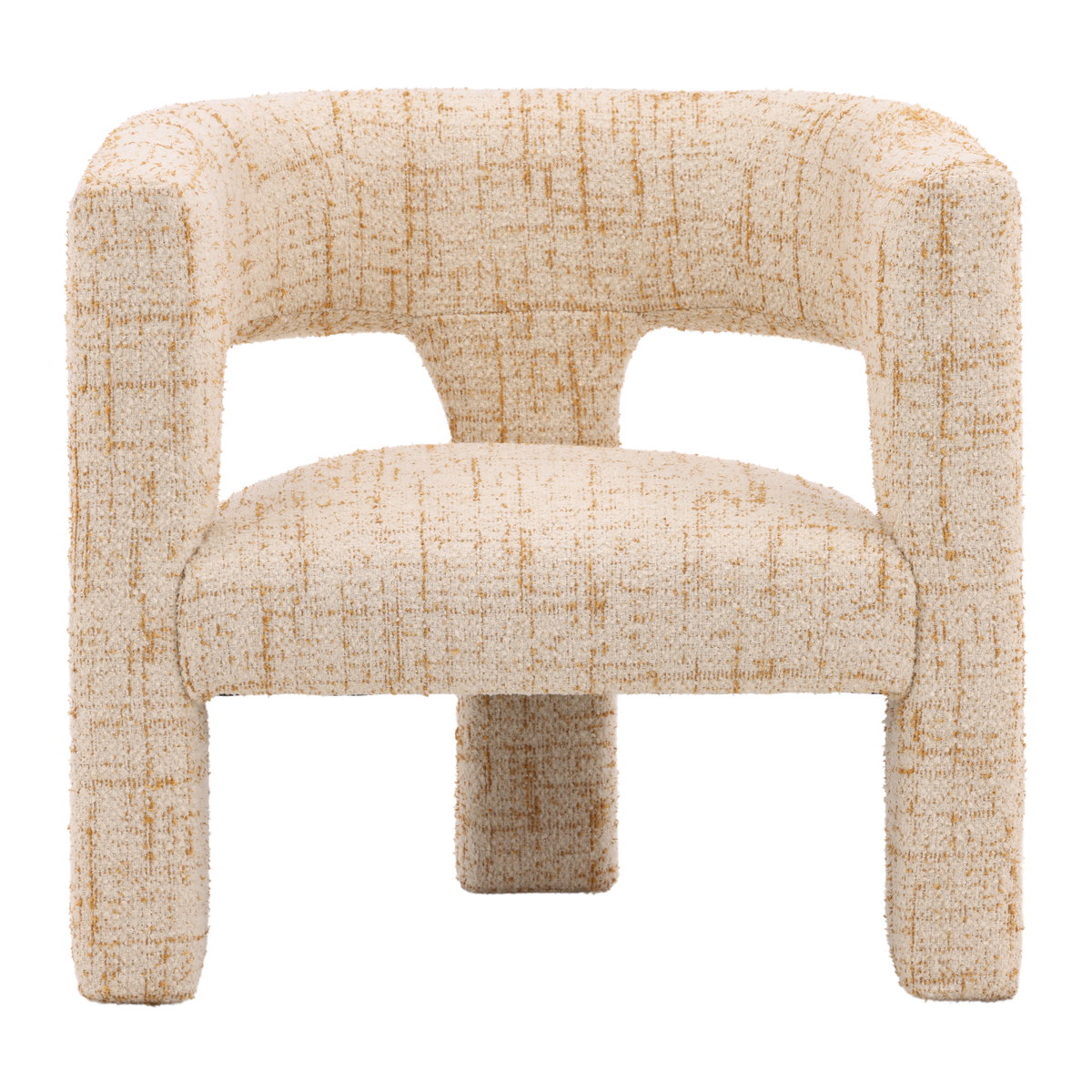 Bowie Occasional Chair Ginger, Accent Chair by Dovetail, 30.71" width x 29.13" height x 26.57" depth View 2