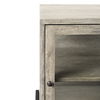 Arelius 20L x 18W x 26H Gray Wood with Black Metal Frame End/Side Table thumbnail 8
