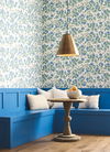 Peonies Periwinkle & Sage Wallpaper 1 Peonies Periwinkle & Sage Wallpaper thumbnail 1