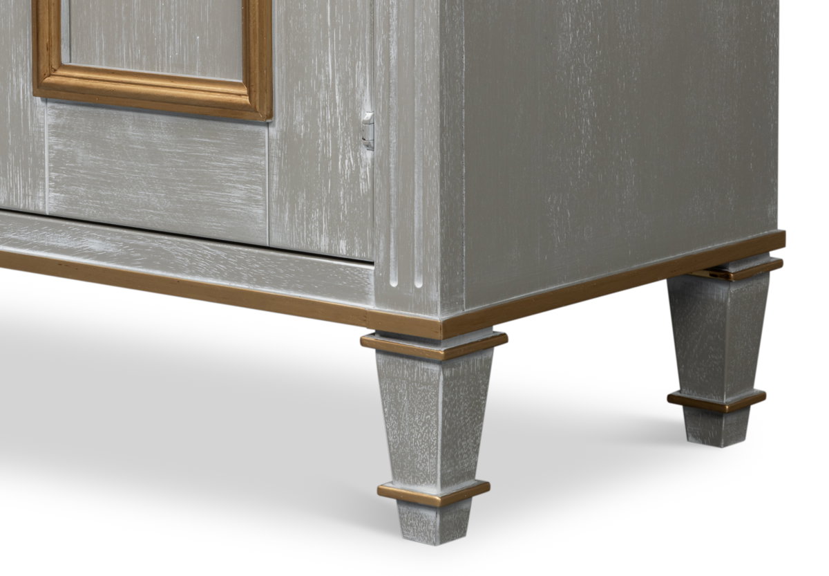 Louis Xvi Buffet Carmine Legno, by Sarreid, 1'6" length x 5' width x 2'10" height View 6