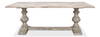 Lionisio Trestle Table  Grey Oak, by Sarreid, 3'5" length x 7' width x 2'6" height thumbnail 2