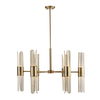 Cret 12 Light Brass Chandelier, Ceiling Light by Uttermost, 31" width x 20.62" height x 31" diameter x 31" depth thumbnail 5