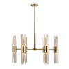 Cret 12 Light Brass Chandelier, by Uttermost, 31" width x 20.62" height x 31" diameter x 31" depth thumbnail 5