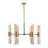 Cret 12 Light Brass Chandelier, by Uttermost, 31" width x 20.62" height x 31" diameter x 31" depth thumbnail 5