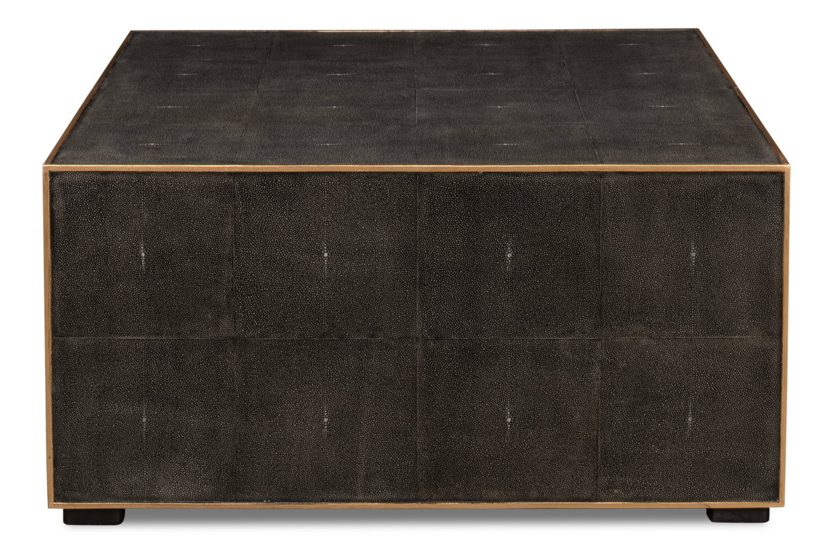 Midnight Coffee Table, by Sarreid, 3' length x 3' width x 1'6" height View 2