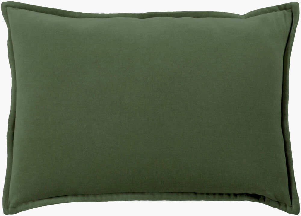 Cotton Velvet Lumbar Pillow, Decorative Pillow by Surya, 13" length x 19" width