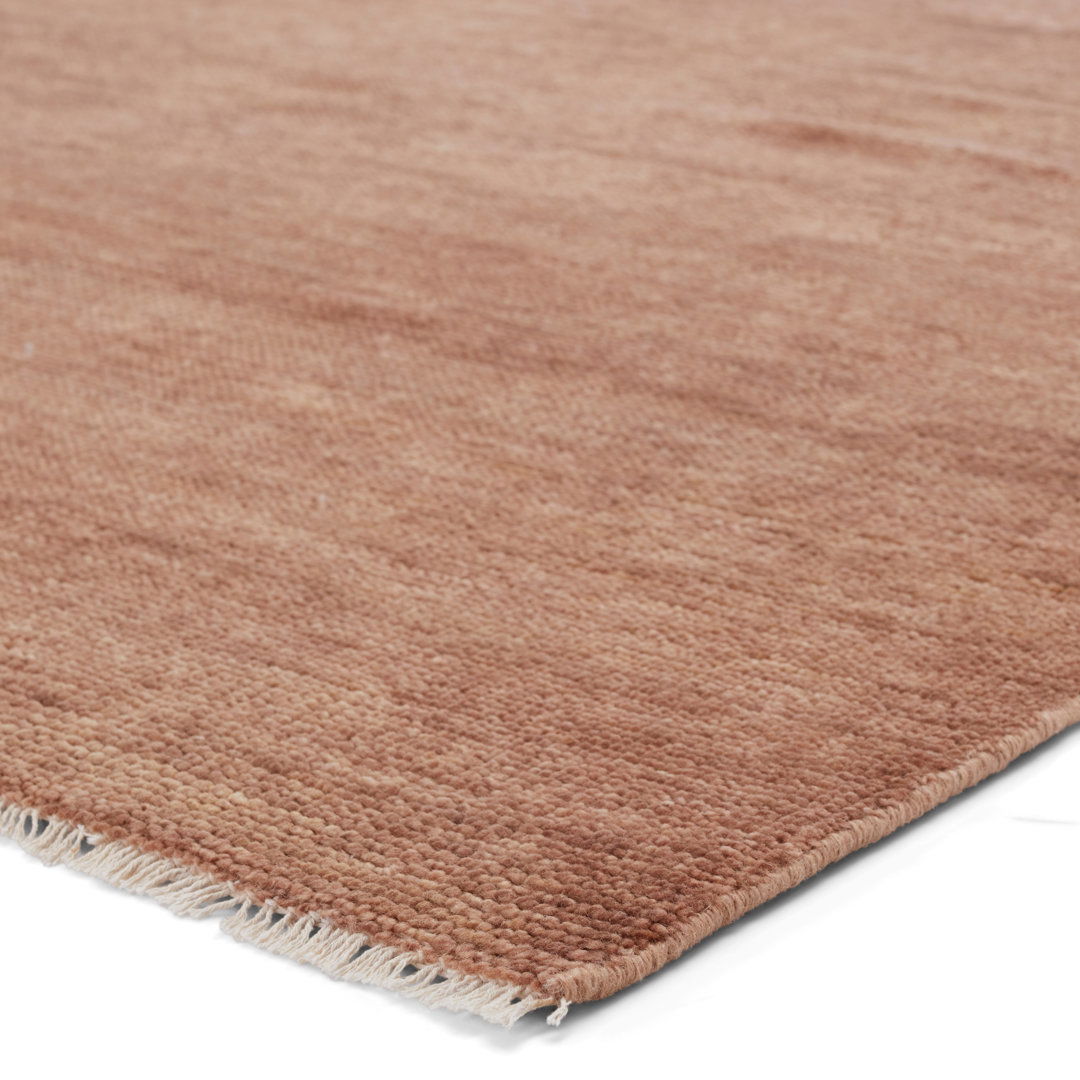 Jaipur Living Origin SAG06 Handknotted Solid Light Brown Area Rug (12'x15') large image 
