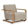 Eckersley Lounge Chair Beige Faux Shearling thumbnail 1