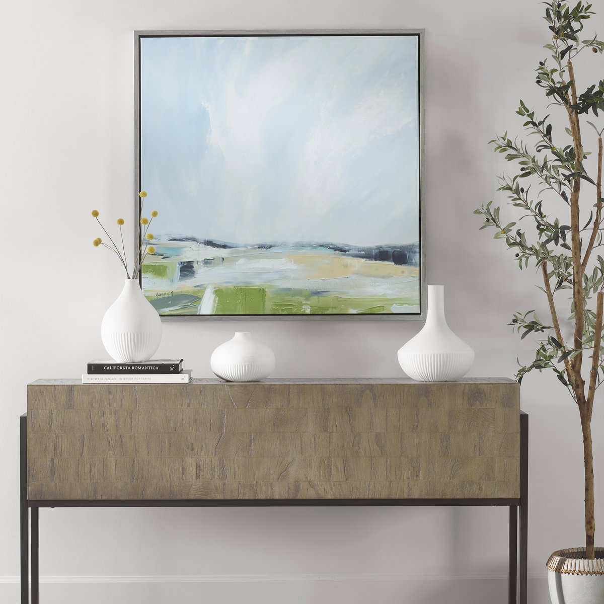 For His Glory Framed Landscape Art, Painting by Uttermost, 37.69" width x 37.69" height x 2" depth View 2
