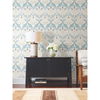 Pine Cone Ribbon Teal Wallpaper thumbnail 1