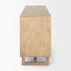 Grier 72.0L x 18.75W x 31.5H Light Brown Solid Wood with Cane Sideboard thumbnail 4