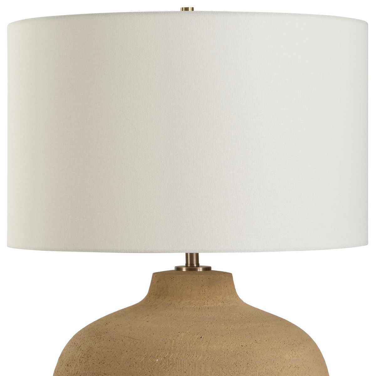 Cline Terracotta Table Lamp, by Uttermost, 20" width x 28.25" height x 20" depth View 6