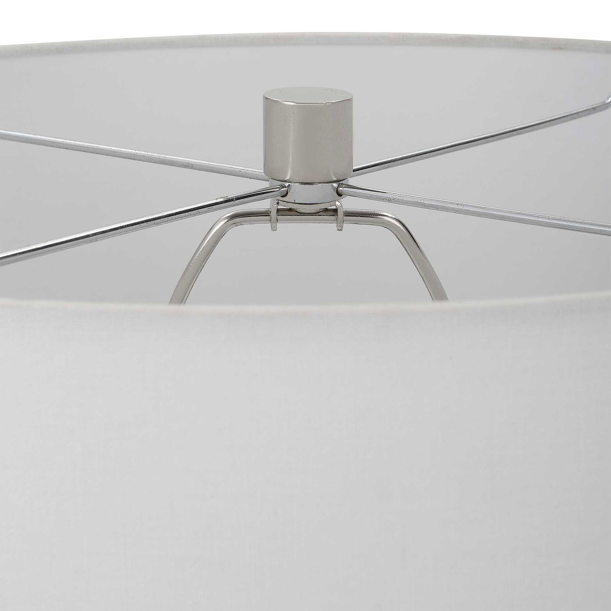 Albany White Farmhouse Table Lamp, by Uttermost, 17" width x 27.75" height x 17" depth View 8