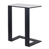 Kenora White Marble Accent Table, Side & End Table by Uttermost, 18" width x 22.5" height x 11.75" depth thumbnail 8
